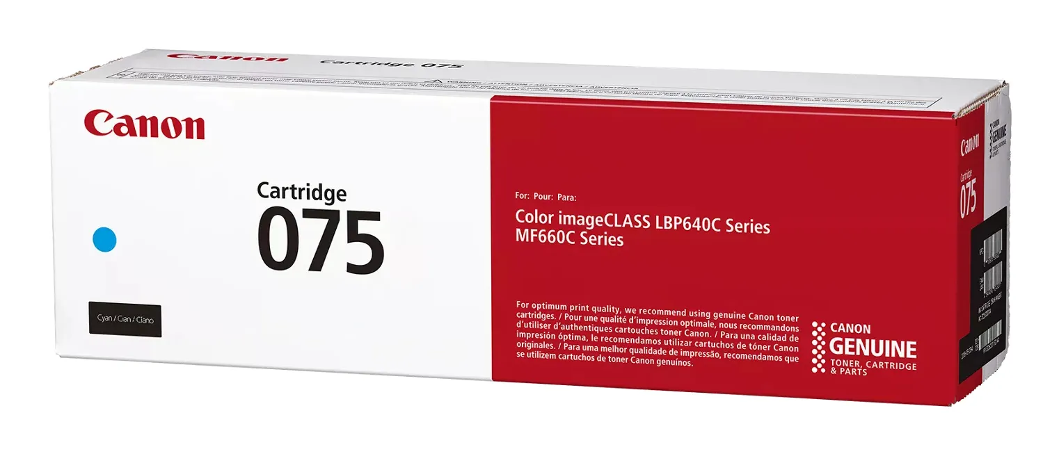 Canon 075 lasertoner, 330 ml, cyan