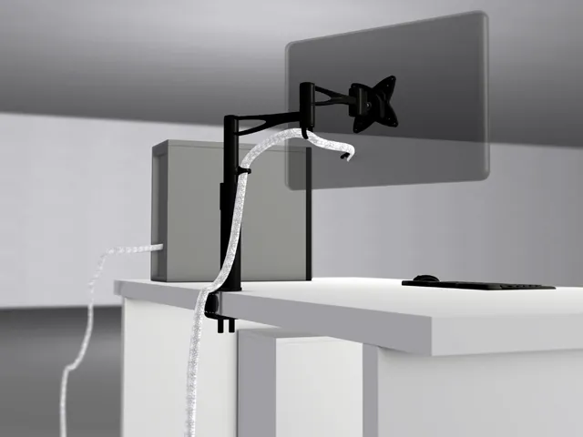 Multibrackets DESKMOUNT III bordf&auml;ste, f&ouml;r 1 sk&auml;rm, 15-24", 10 kg, svart