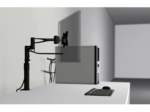 Multibrackets DESKMOUNT III bordf&auml;ste, f&ouml;r 1 sk&auml;rm, 15-24", 10 kg, svart