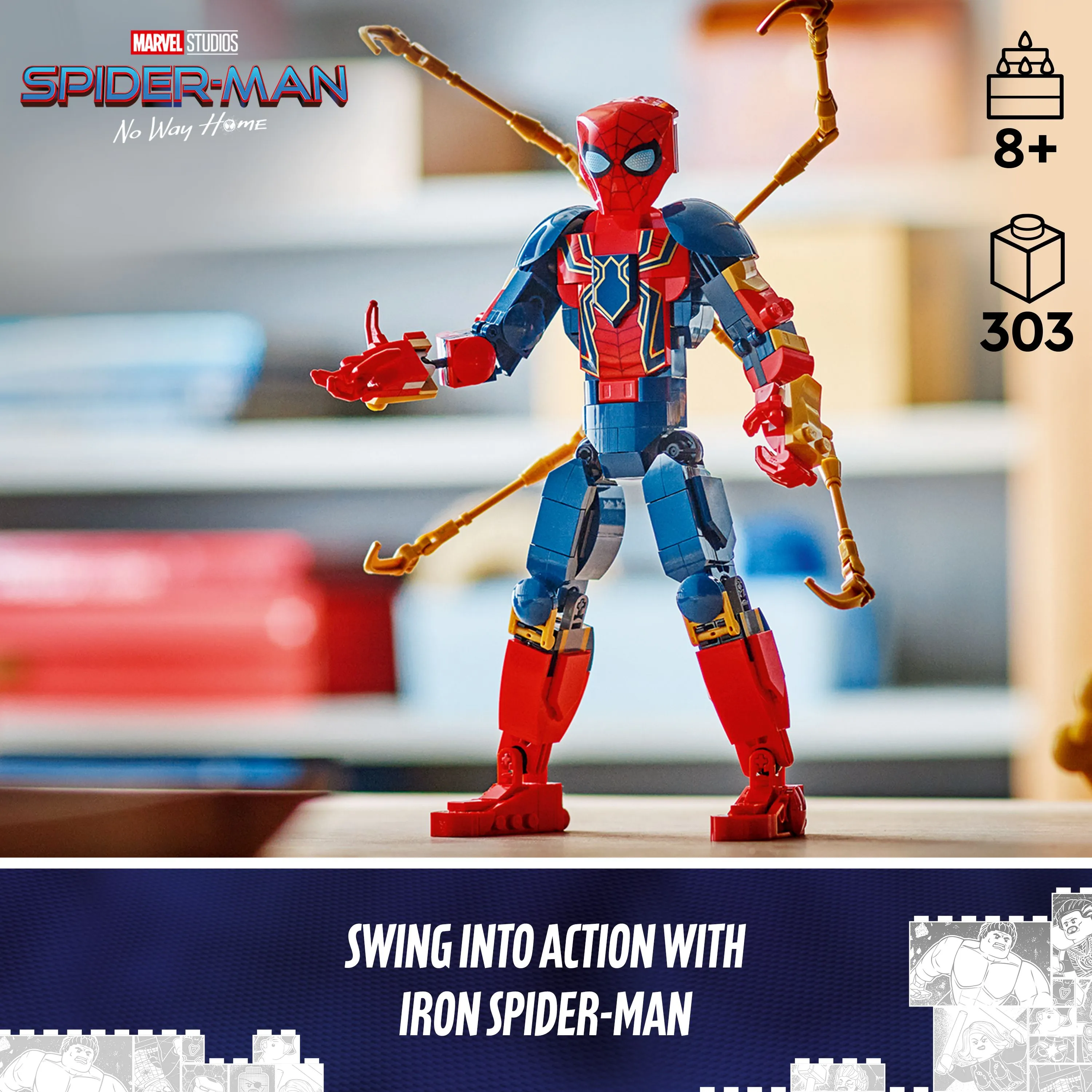 LEGO Marvel Rakennettava Iron Spider-Man -hahmo 76298