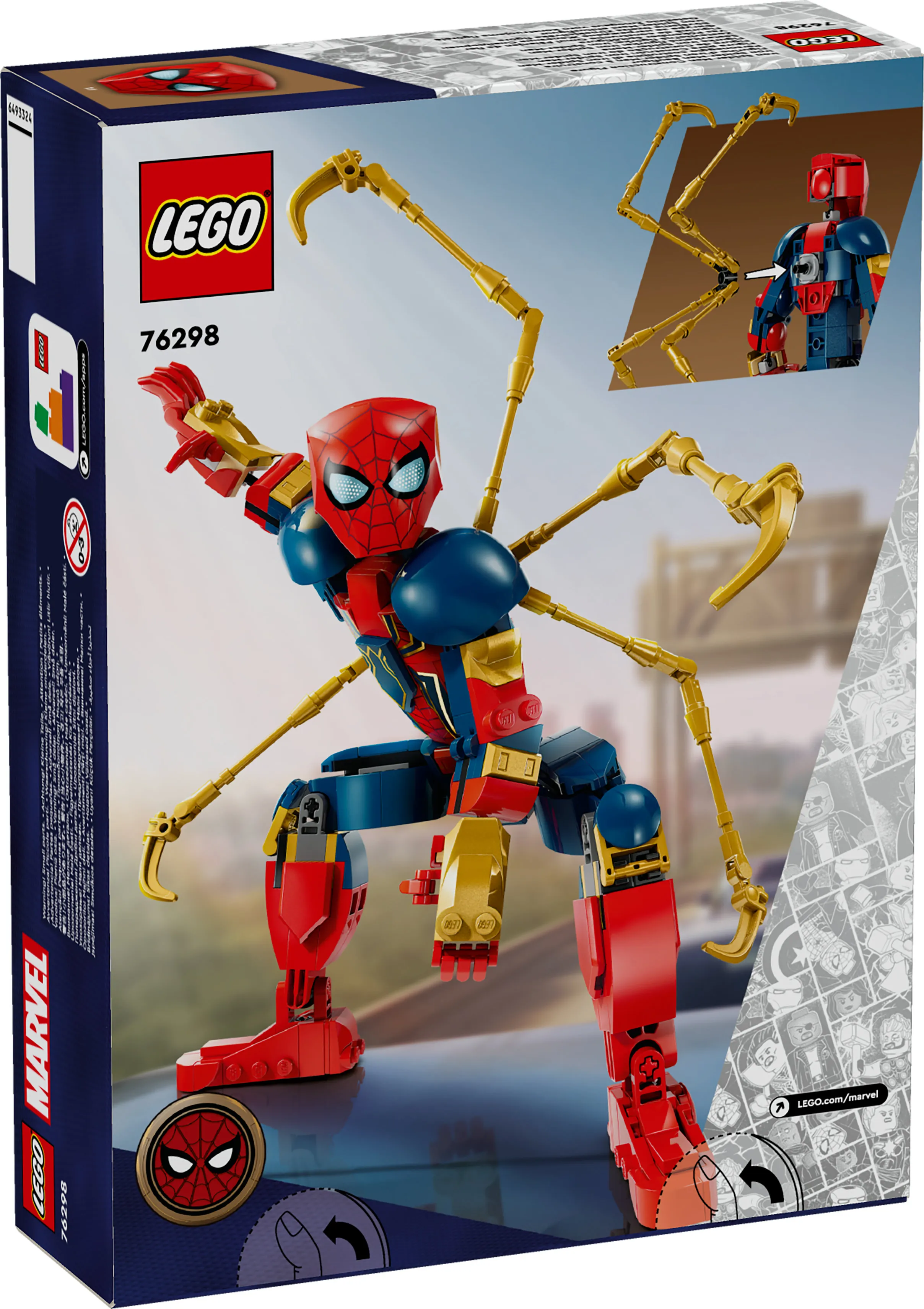 LEGO Marvel Rakennettava Iron Spider-Man -hahmo 76298