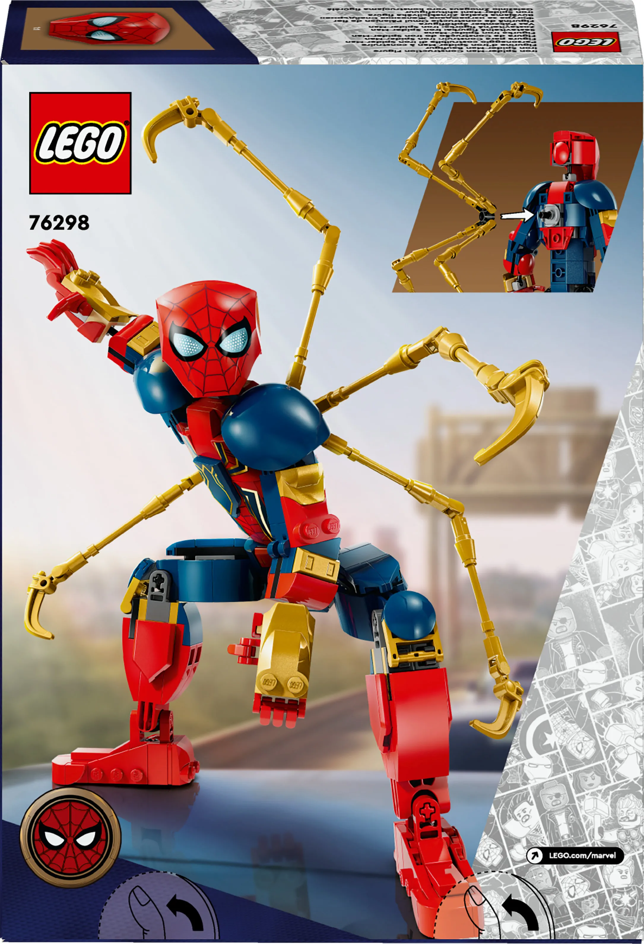 LEGO Marvel Rakennettava Iron Spider-Man -hahmo 76298