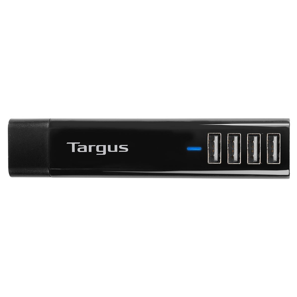 TARGUS 4 Way USB Interchangeable AC Plugs Tablet Charger Black