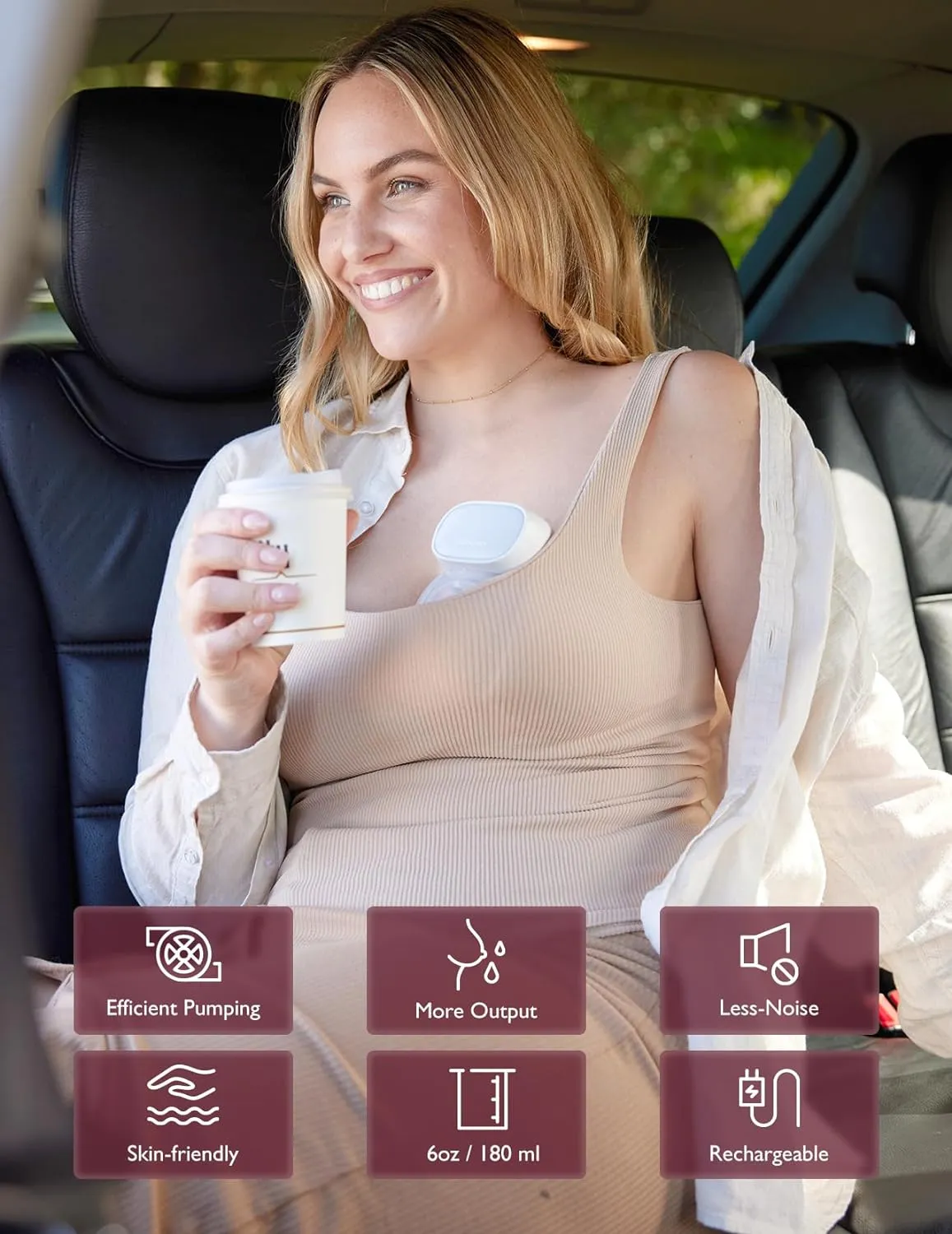MOMCOZY S12 Pro b&auml;rbar sladdl&ouml;s br&ouml;stpump dubbelpack