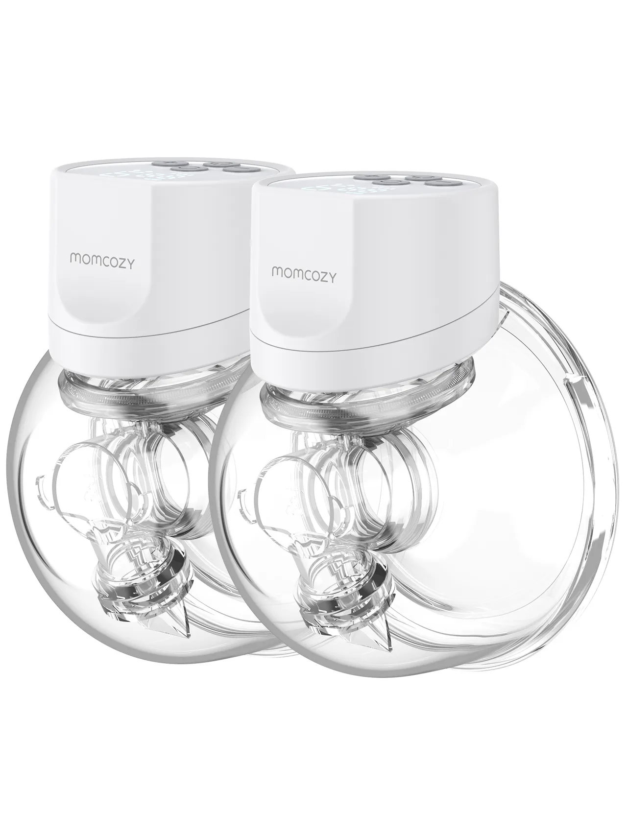 MOMCOZY S12 Pro b&auml;rbar sladdl&ouml;s br&ouml;stpump dubbelpack