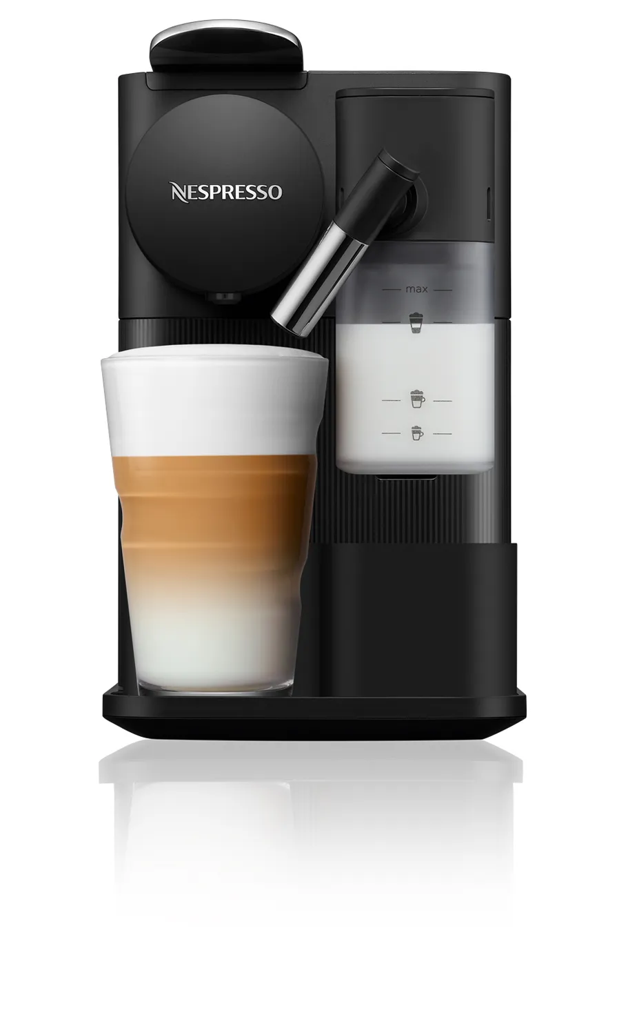 De'Longhi Nespresso Lattissima One EN510.B kapselespressomaskin, svart, rostfritt st&aring;l