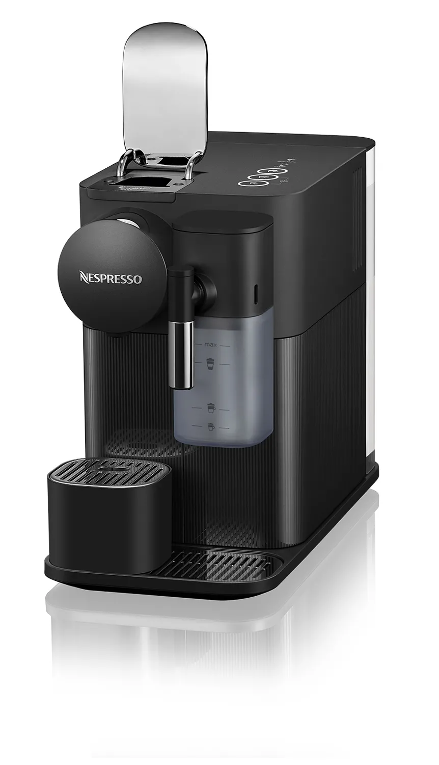 De'Longhi Nespresso Lattissima One EN510.B kapselespressomaskin, svart, rostfritt st&aring;l
