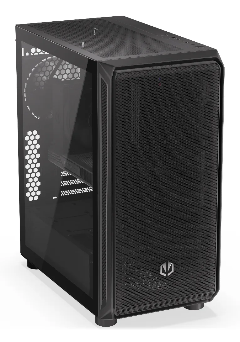 ENDORFY Arx 500 Core midi-tower chassi med f&ouml;nster, svart