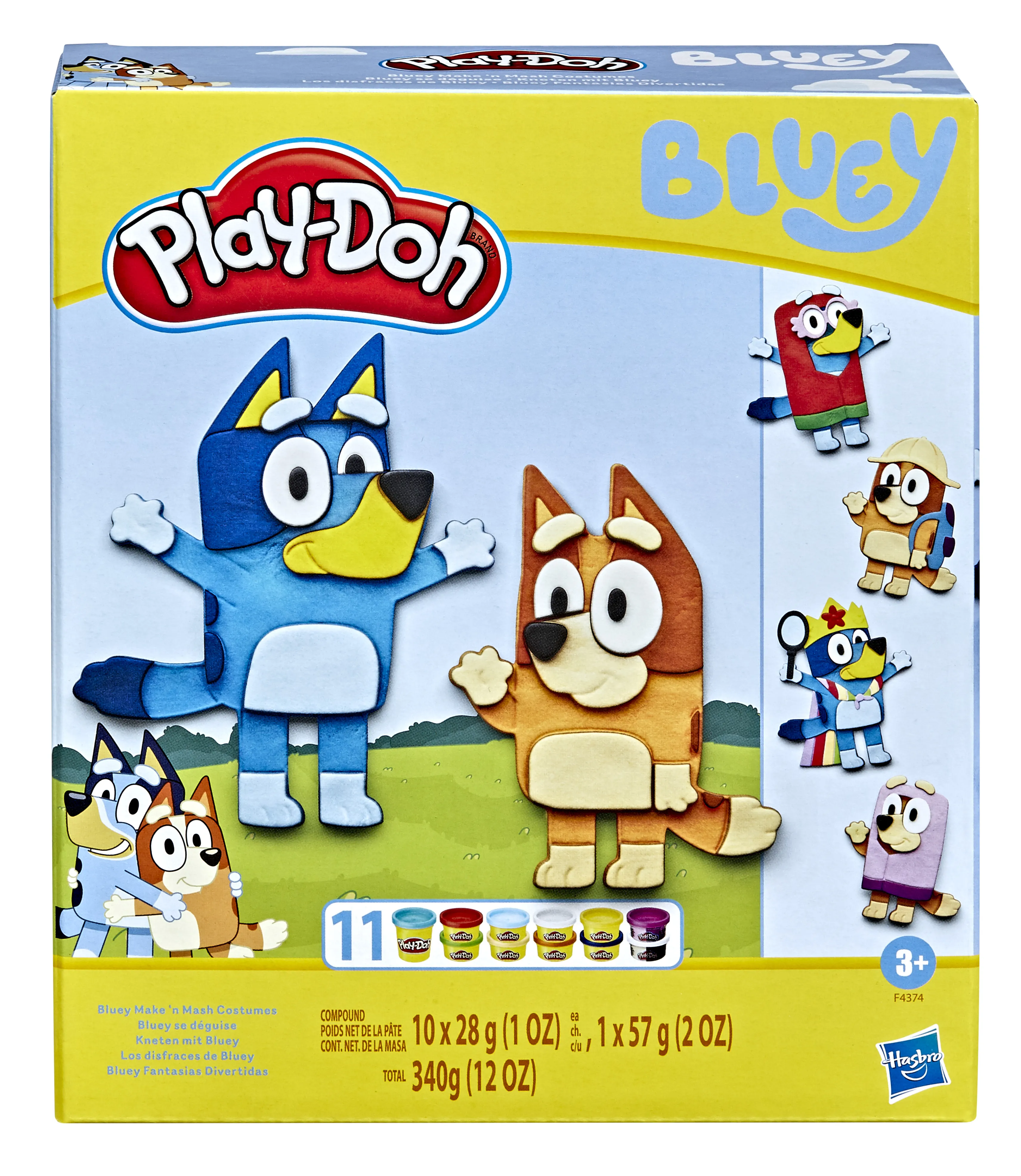 Play-Doh Bluey Make 'n Mash Costumes Playset