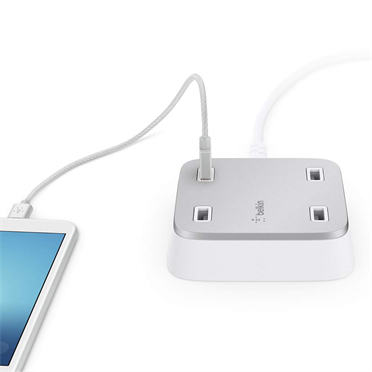 Belkin Family Rockstar - Verkkosovitin - 5.4 A - 4 l&auml;ht&ouml;liittimet (USB (vain virta))