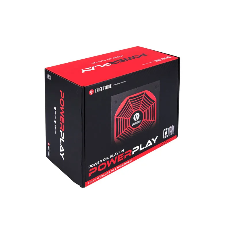 Chieftec PowerPlay 850W -virtalähde, 80 Plus Gold