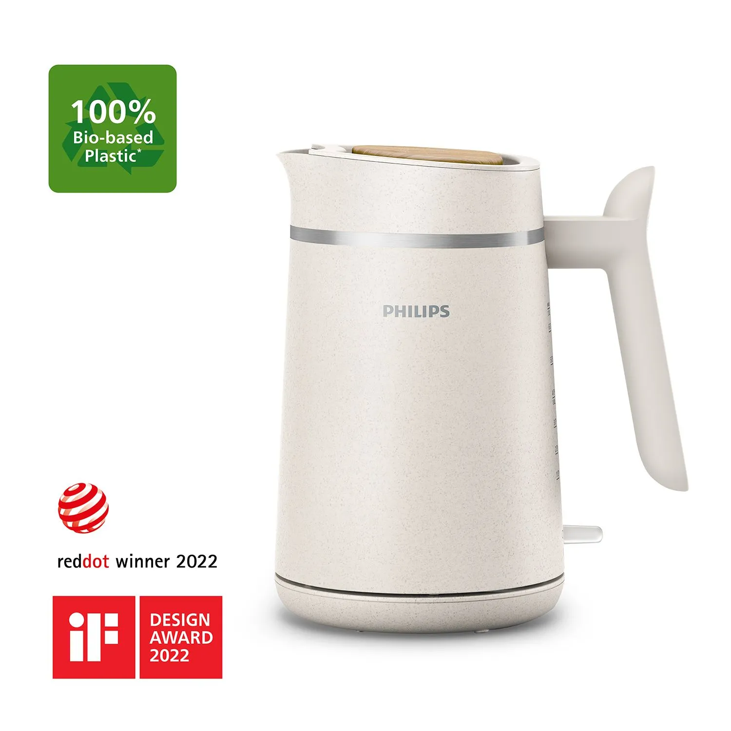 Philips Series 5000 Eco Conscious Edition - vattenkokare, gr&auml;dde, 1.7L