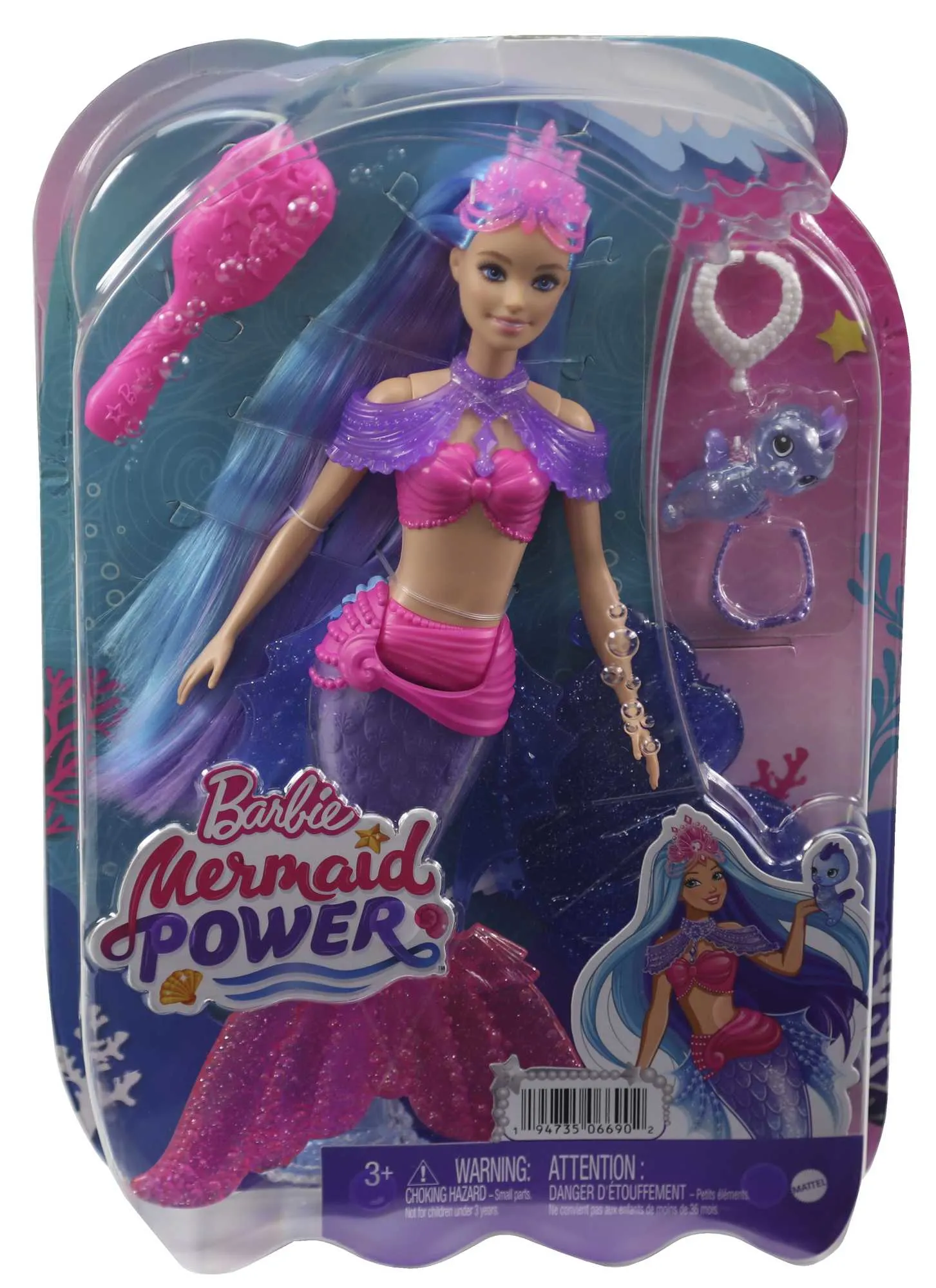 Mattel Barbie Mermaids Power Malibu Mermaid Doll