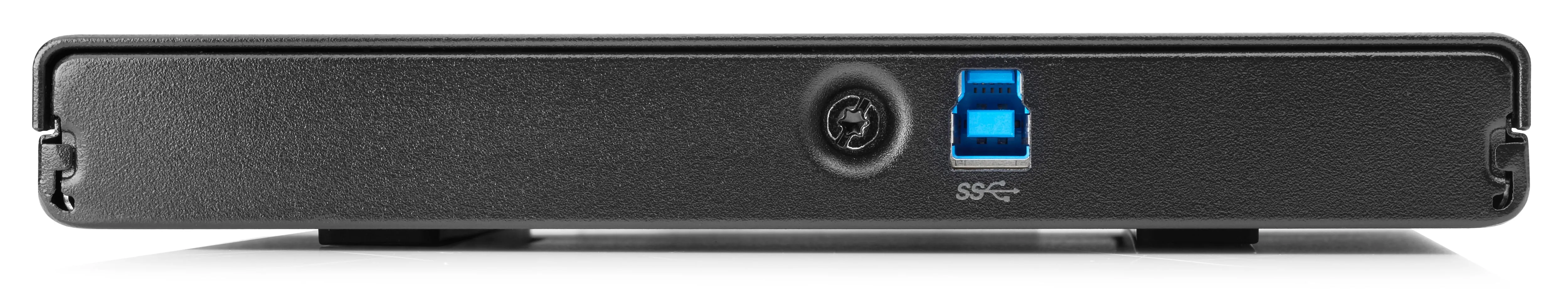 HP - Levyasema - DVD&plusmn;RW (&plusmn;R DL) / DVD-RAM - 8x/8x/5x - SuperSpeed USB 3.0 - ulkoinen - jack black malleihin HP 260 G1, EliteDesk 705 G1, 800 G1, ProDesk 400 G1,