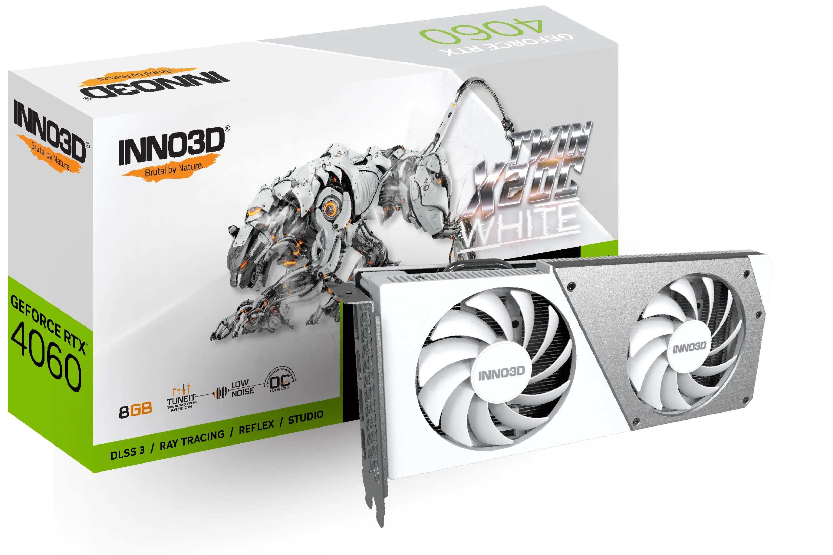 Inno3D GeForce RTX 4060 Twin X2 OC White 8GB - Graphics card