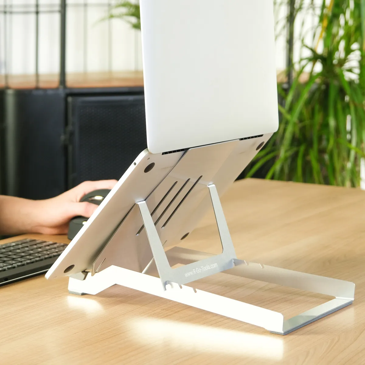 R-Go Riser Basic laptop stand, Silver