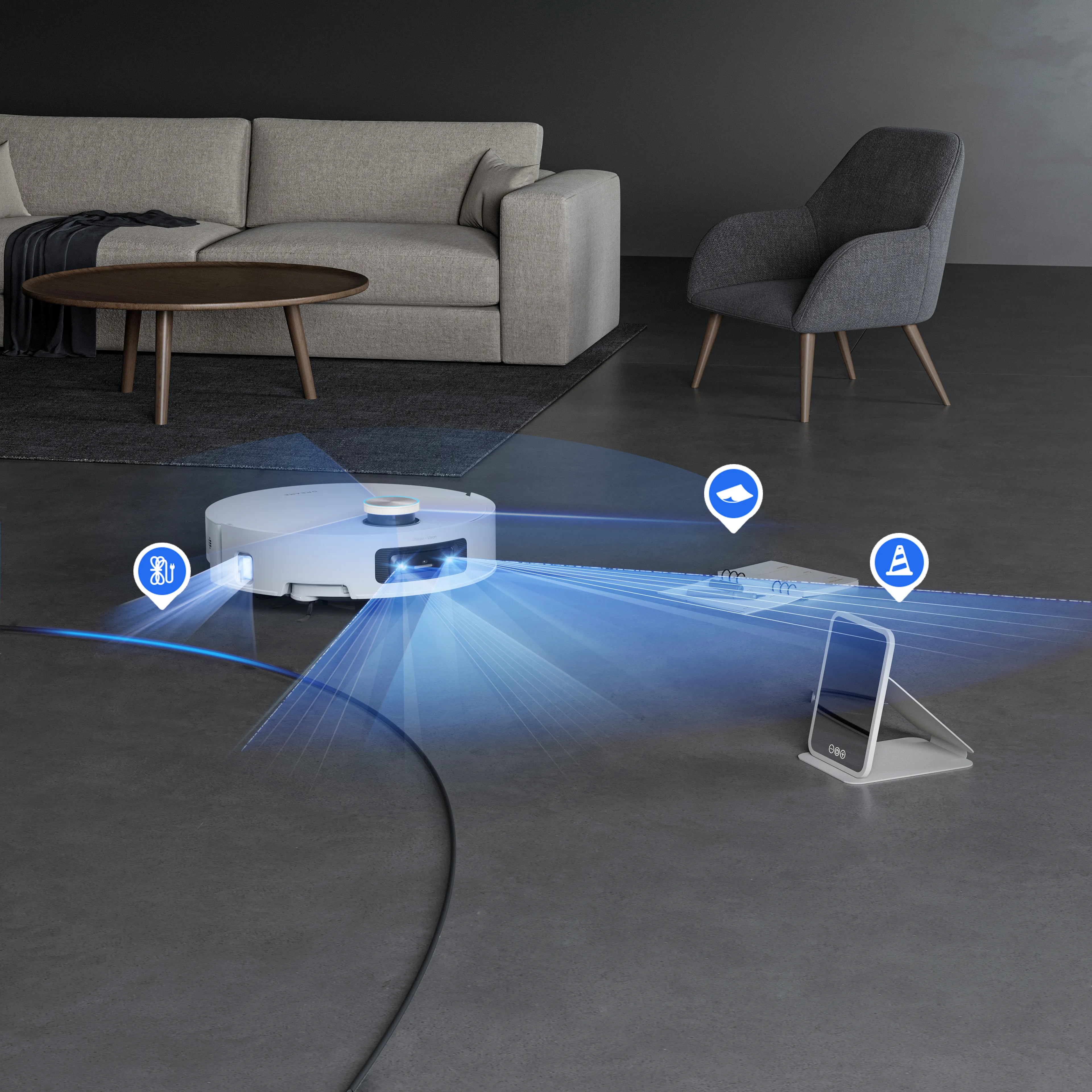 Dreame Aqua10 Ultra Track Complete Robot vacuum cleaner, White