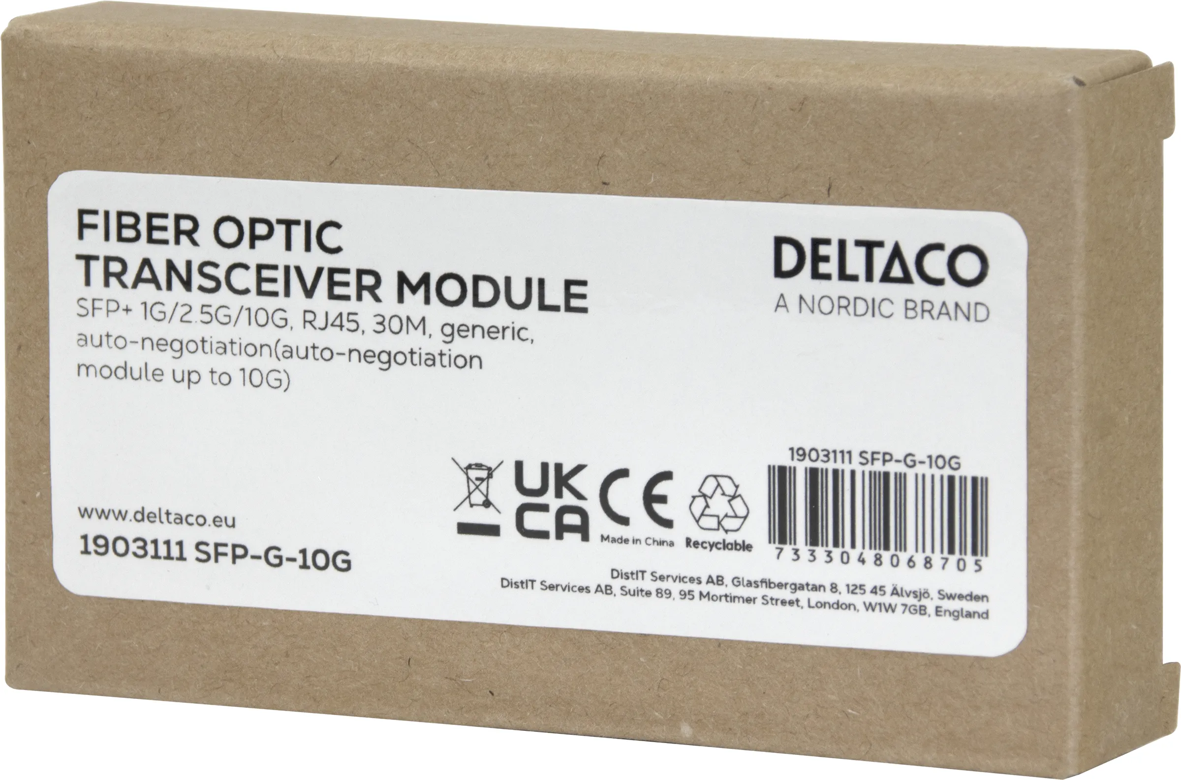 Deltaco 10GBase-T SFP+-RJ45 30m SFP-modul