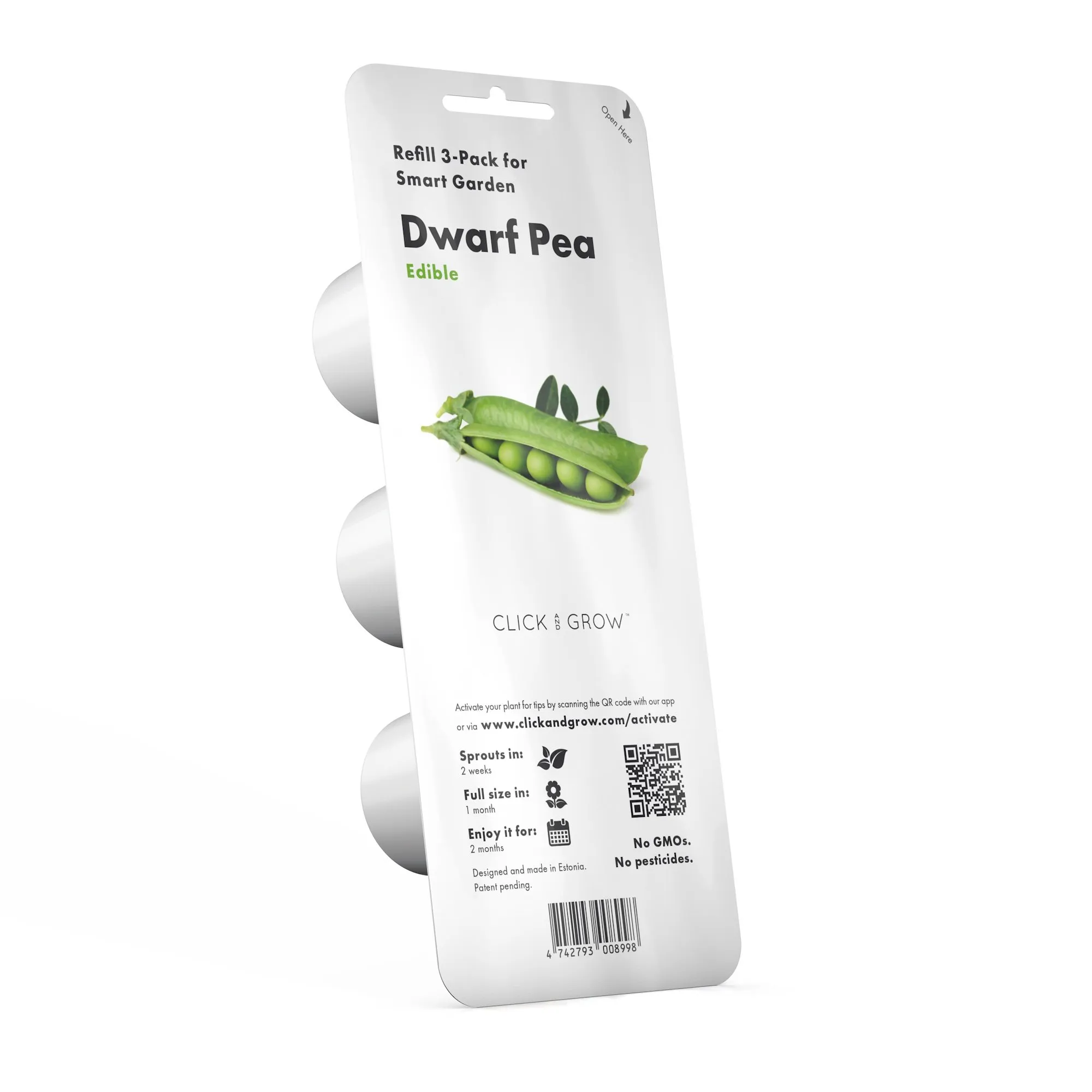 Click and Grow Smart Garden Refill 3-pack - Dwarf Pea