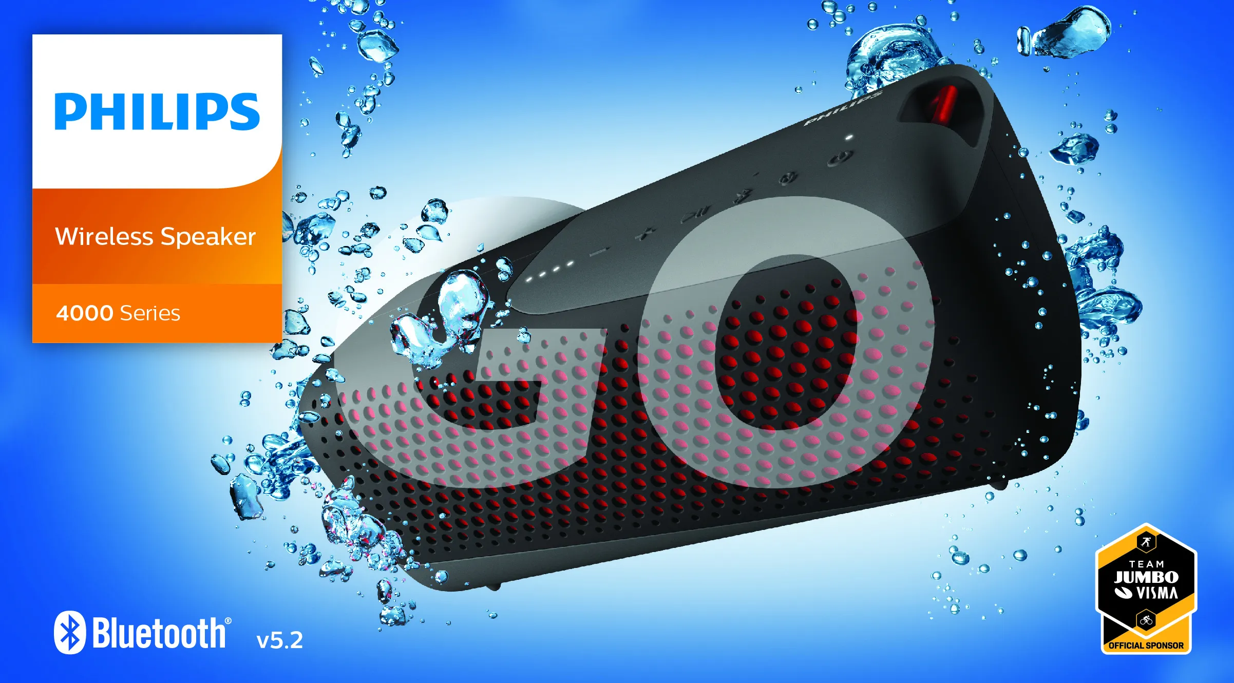 PHILIPS BT PORTABLE SPEAKER TAS4807B