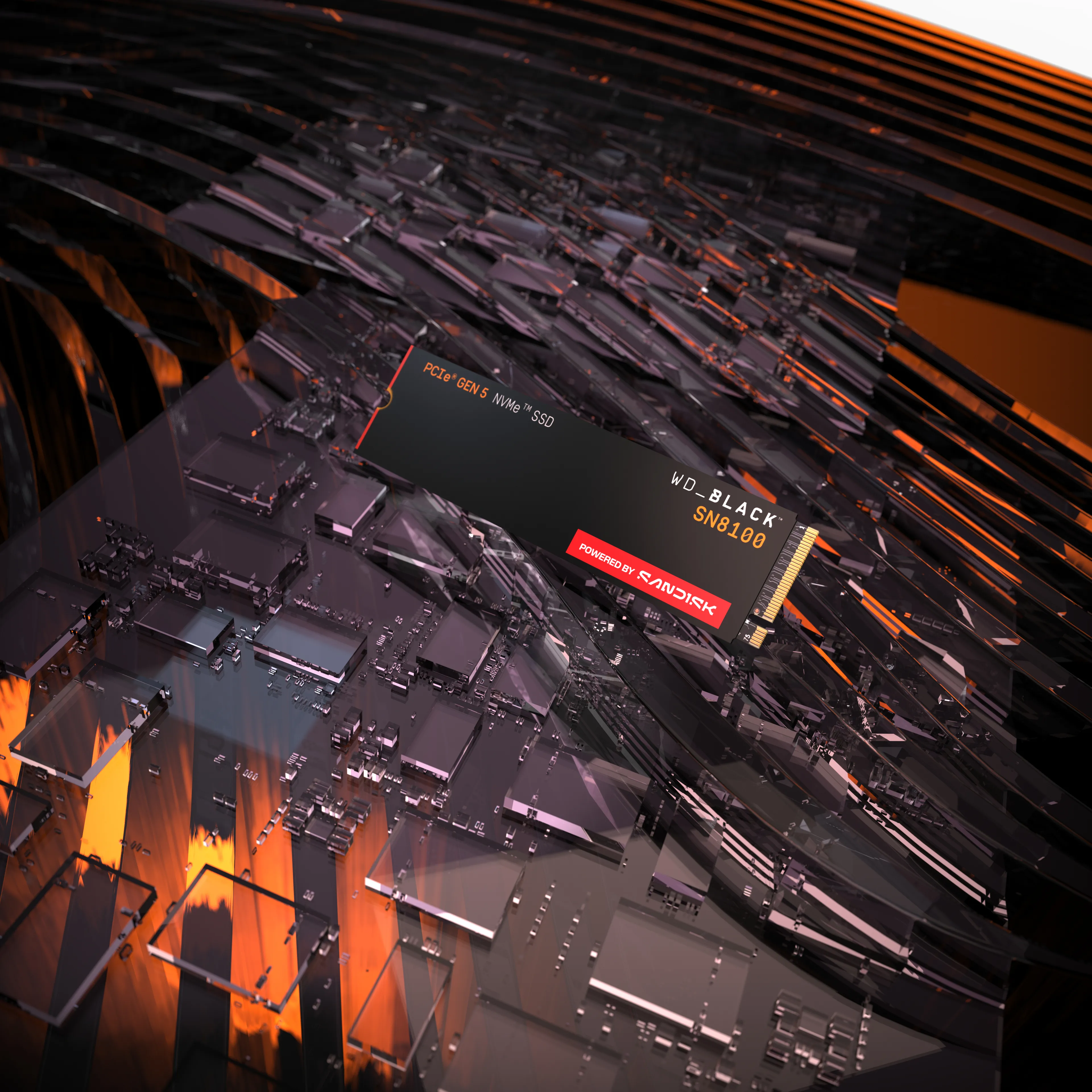 Western Digital WD_BLACK SN8100 1 Tt M.2 PCIe 5.0 x4 NVMe -SSD-levy