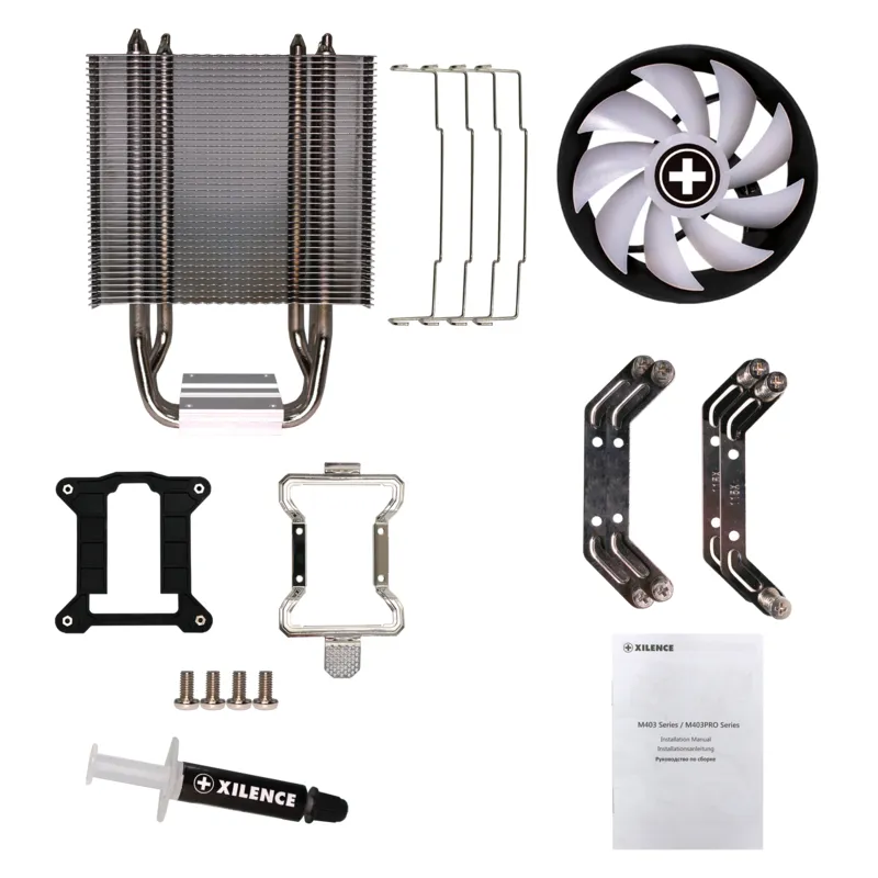 XILENCE M403PRO.ARGB, 120 mm ARGB CPU Cooler, Black