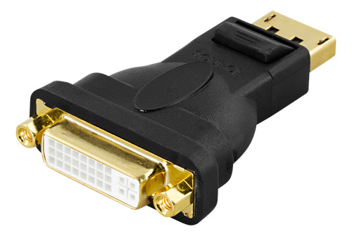 DELTACO DVI-I Single Link - DisplayPort adapter, 1080p 60Hz, black