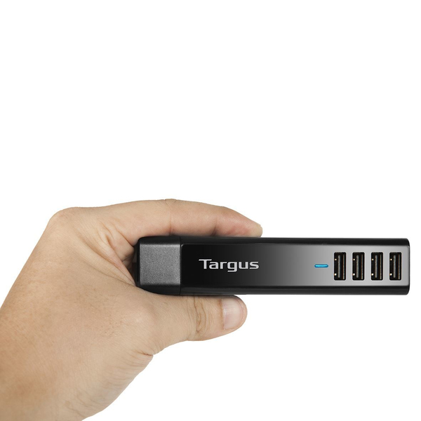 TARGUS 4 Way USB Interchangeable AC Plugs Tablet Charger Black