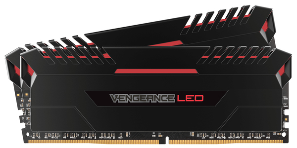 Corsair Vengeance LED White 32 Gt (2 x 16 Gt) DDR4 3000 MHz, CL15 -muisti, Musta