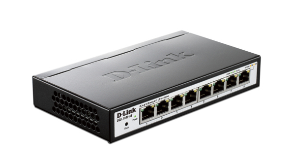 D-Link EasySmart Switch DGS-1100-08 - Kytkin - Hallinnoitu - 8 x 10/100/1000 - ty&ouml;p&ouml;yt&auml;