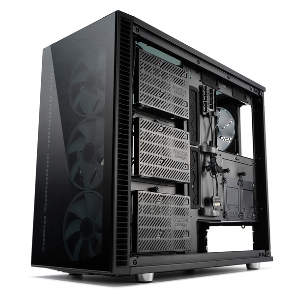 Fractal Design Define S2 Vision RGB, Full-tornikotelo, ikkunalla, Musta