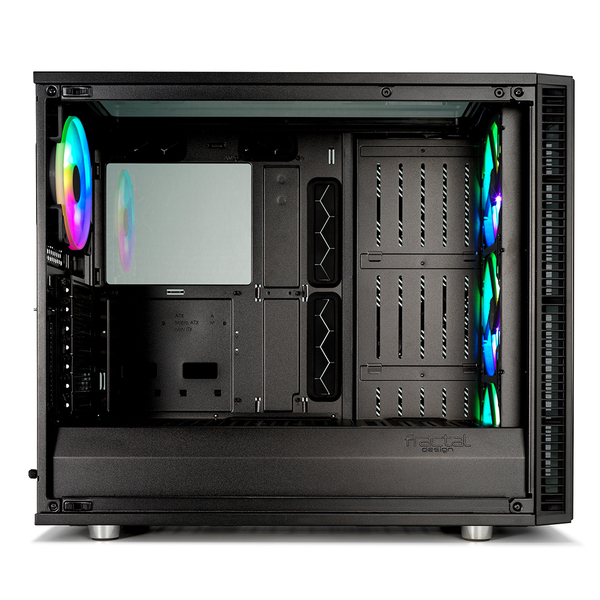 Fractal Design Define S2 Vision RGB, Full-tornikotelo, ikkunalla, Musta