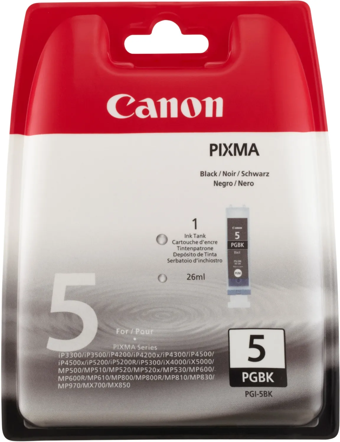 CANON PGI-5BK ink black 26ml blister for iP5200