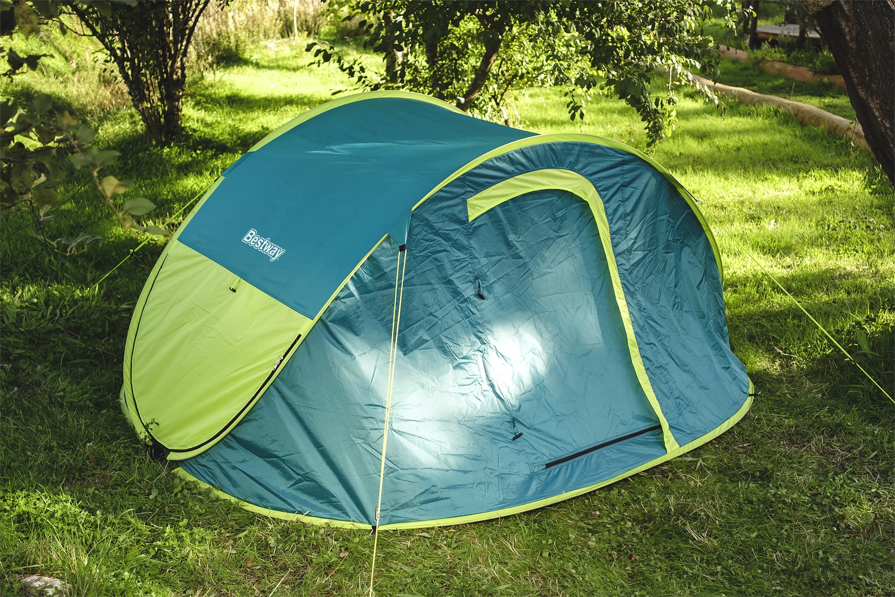 Bestway Coolmount 4-Person Family Tent Blue/Yellow 2400 x 2100 x 1000 mm