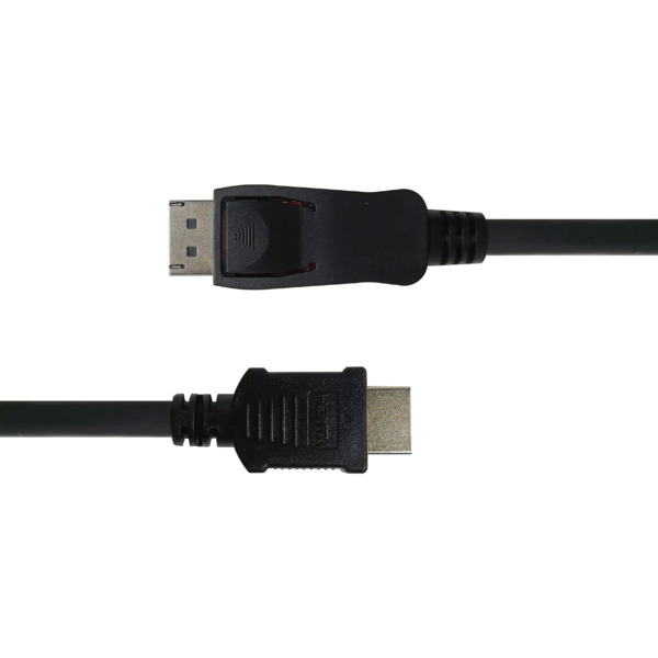 Deltaco DisplayPort &ndash; HDMI cable, 4K, 2 m, Black