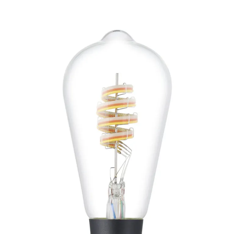 EGLO E27 LED-Z Matter ST64 RGBW 7.5 watt 806 lumen - Smart LED Bulb, Transparent (clear)