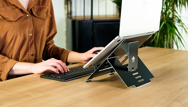 R-Go Riser Flexible Laptop Stand, adjustable, silver