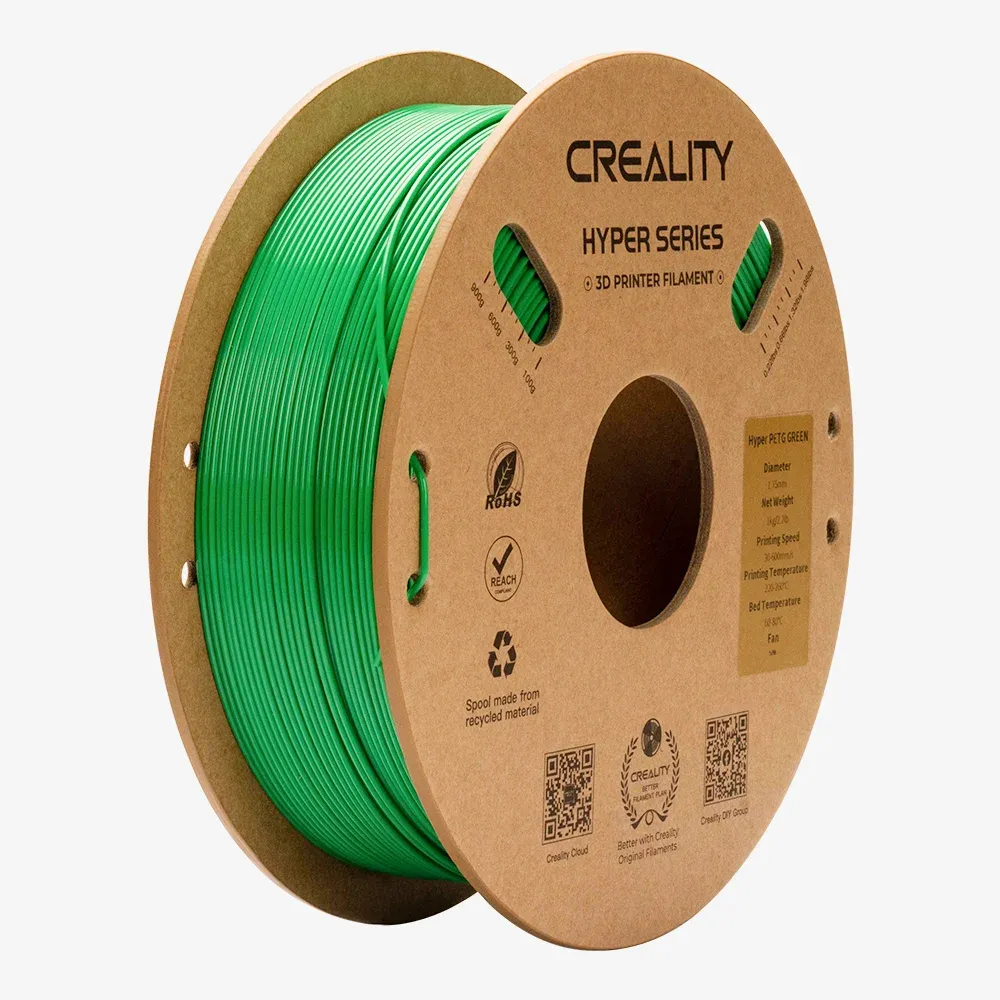 Creality PETG 1.75 mm, 1 kg 3D-skrivarfilament, gr&ouml;n