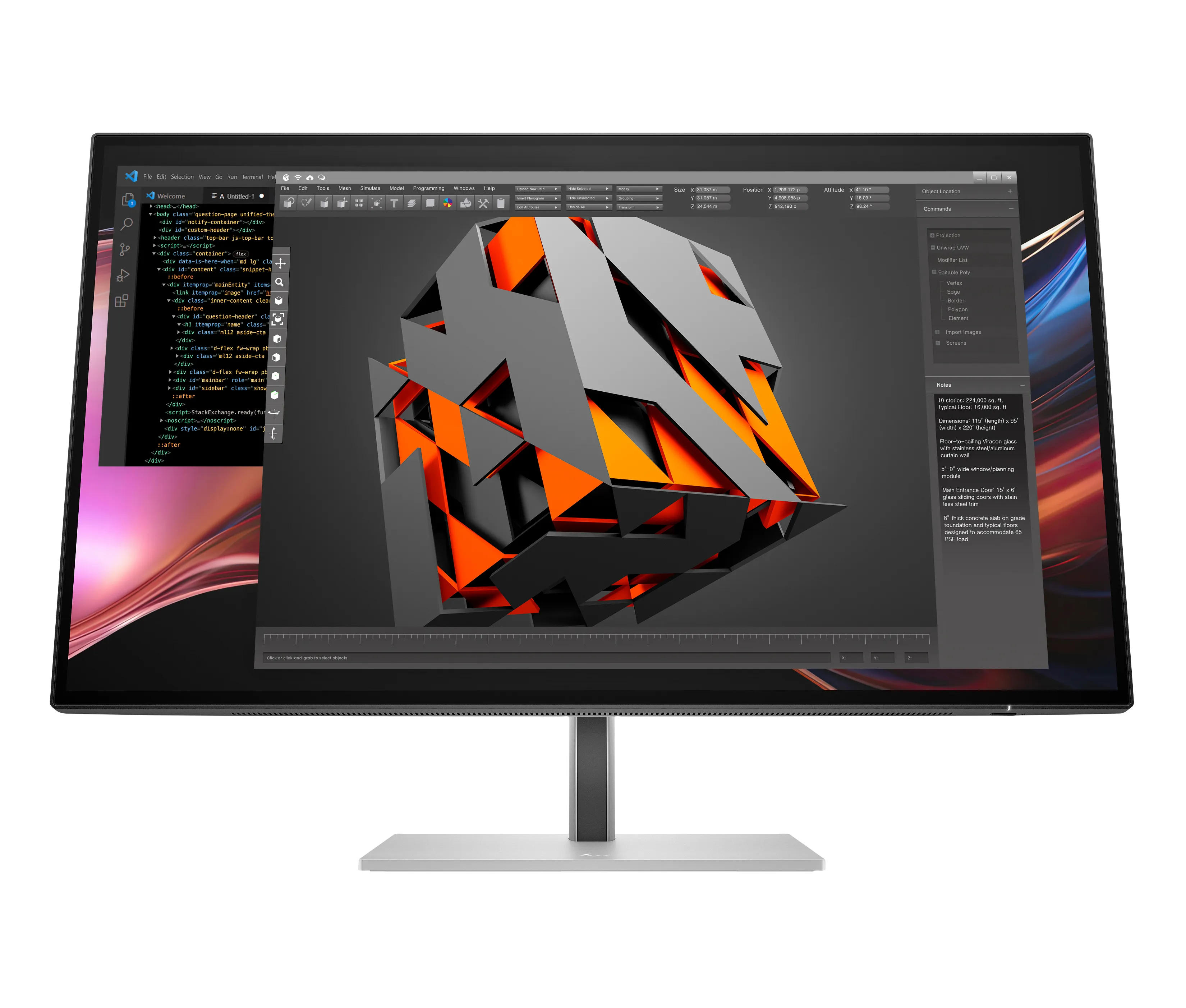 HP Series 7 Pro Thunderbolt 4 27&quot; QHD, IPS Black - monitor