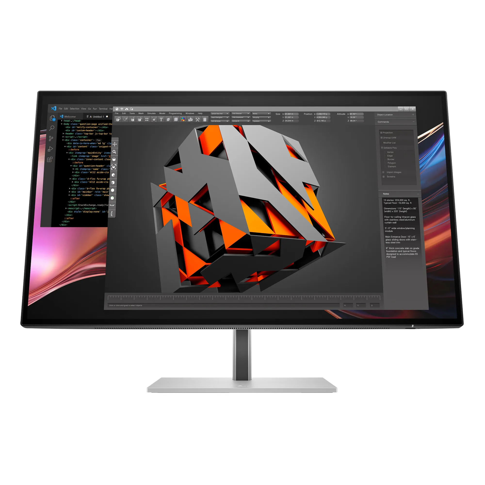 HP Series 7 Pro Thunderbolt 4 27&quot; QHD, IPS Black - monitor