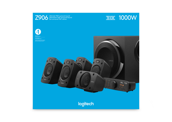 LOGITECH Z-906 - Kaiutinj&auml;rjestelm&auml; - kotiteatterille - 5.1-kanava - 500 watt (Kokonais)