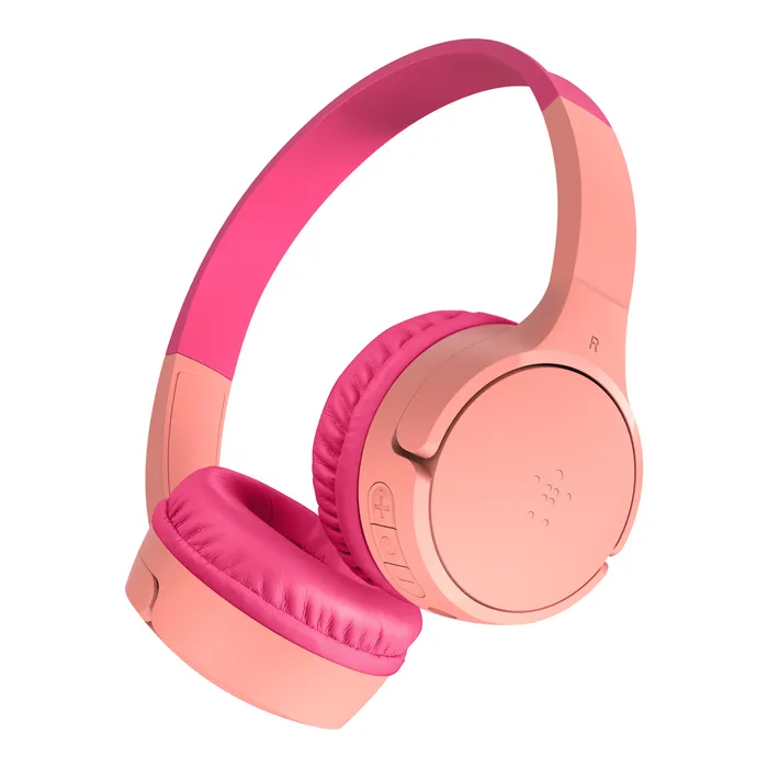 Belkin SoundForm Mini Kids -langattomat kuulokkeet mikrofonilla, Pinkki
