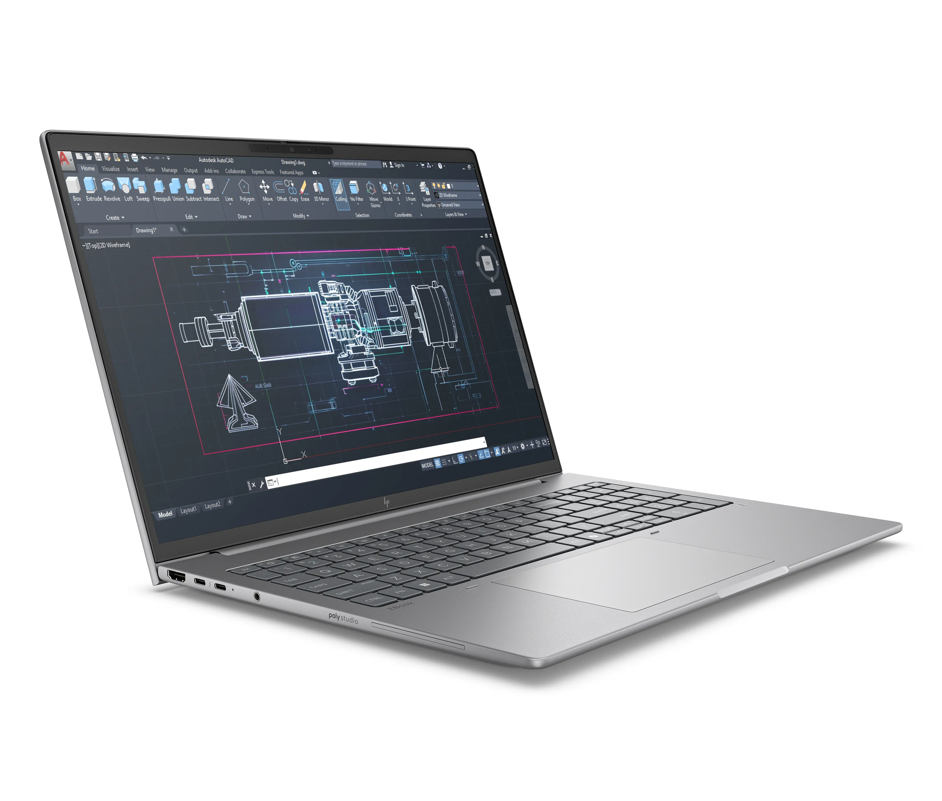 HP 16&quot; ZBook 8 G1i. Intel Core Ultra 9 285H, 64GB RAM, 2TB SSD, RTX 500 Ada 4GB, Windows 11 Pro - notebook