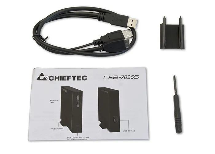 CHIFETEC ALU.BOX for 2.5 S-ATA HDD USB3.0 14.5mm max