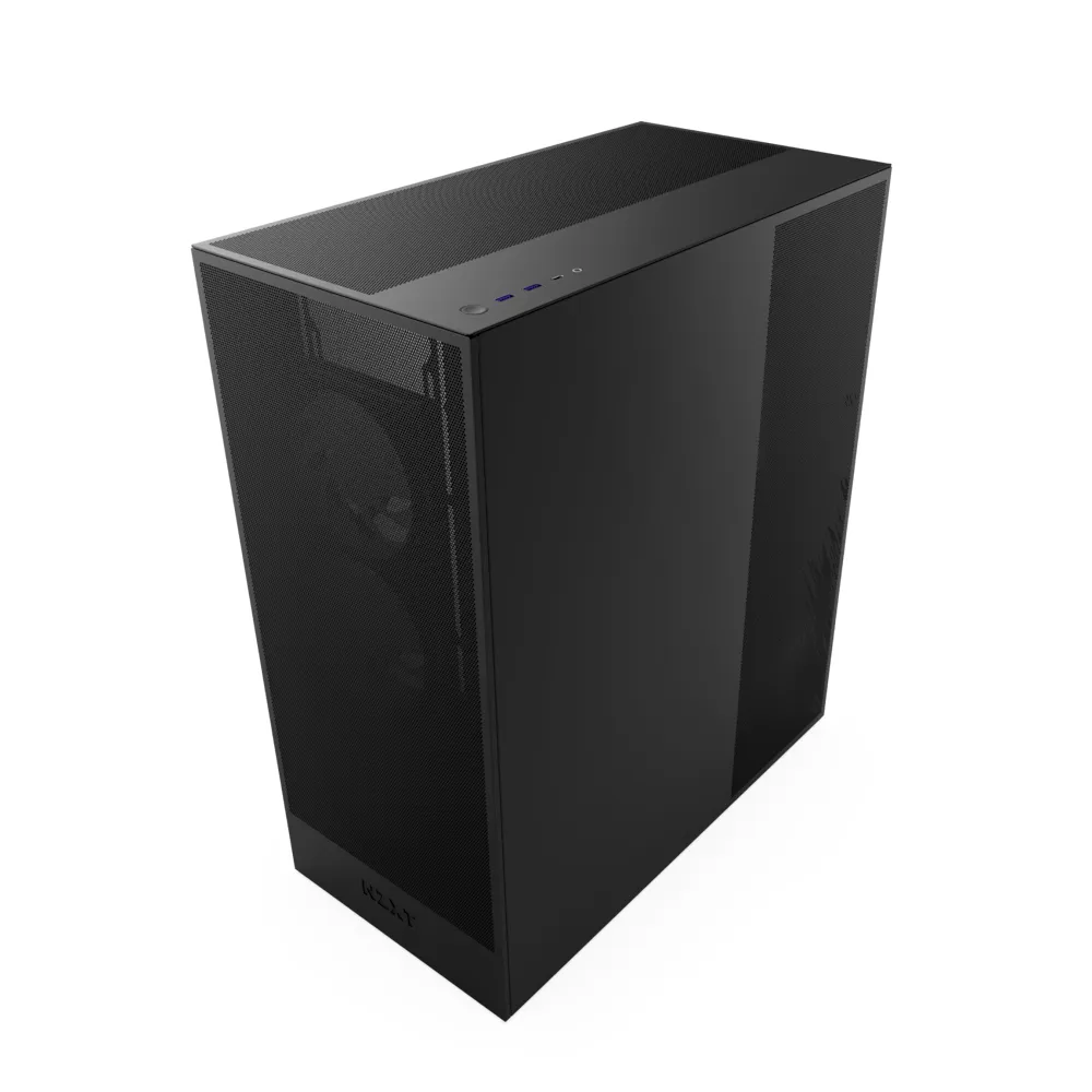 NZXT H7 Flow 2024 RGB -miditornikotelo, musta