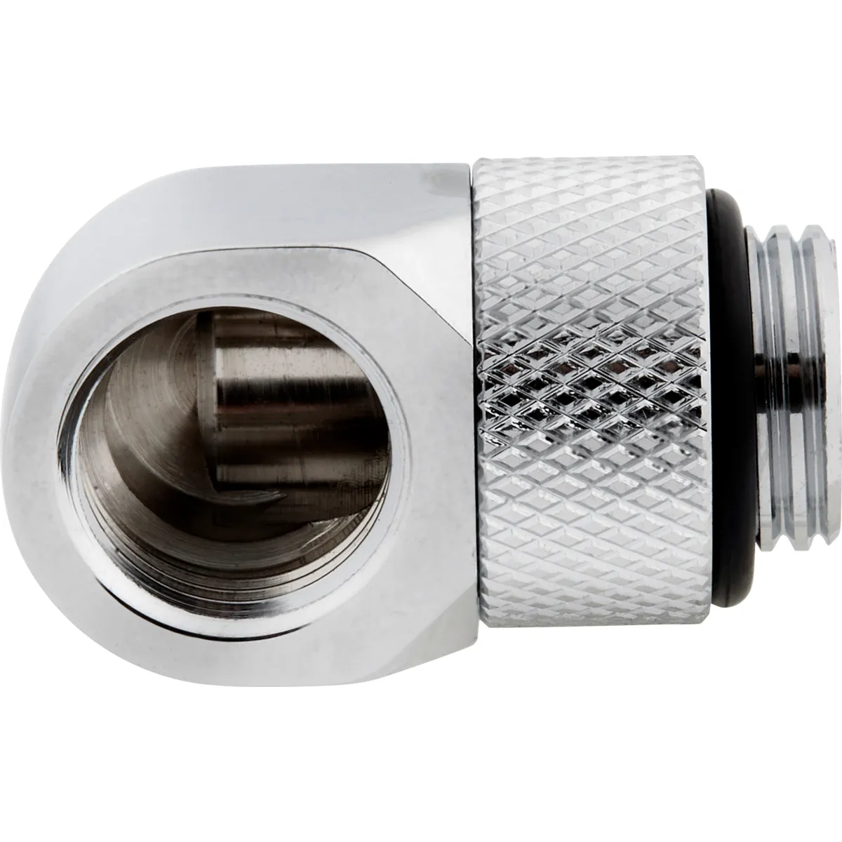 Corsair Fitting (adapter),XF Adapter 2-pack (90&deg; Angled rotary_ chrome)