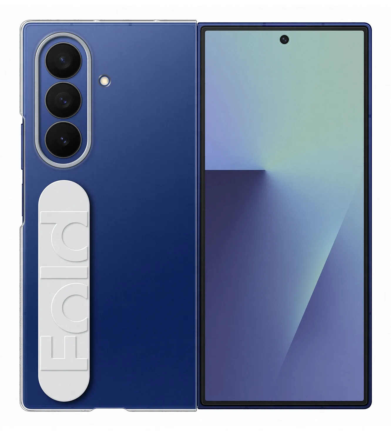 Samsung Galaxy Z Fold7 Clear Grip -suojakuori, L&auml;pin&auml;kyv&auml;