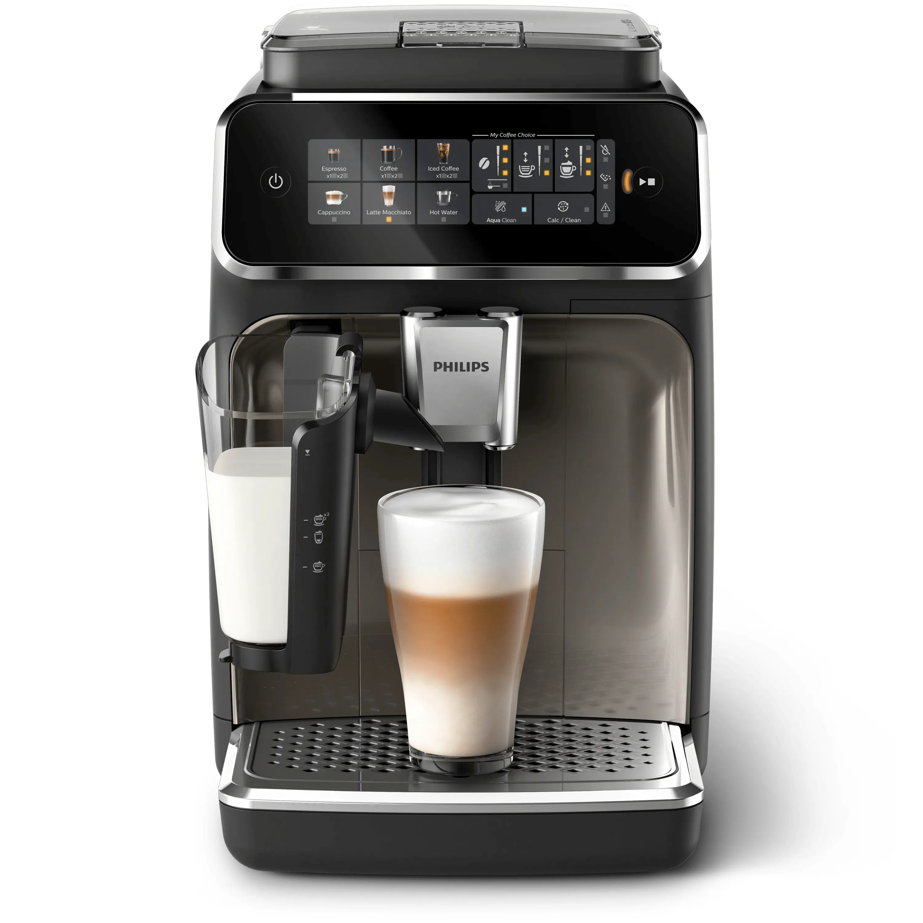 Philips Series 3300 EP3347/90 helautomatisk espressomaskin, svart, krom