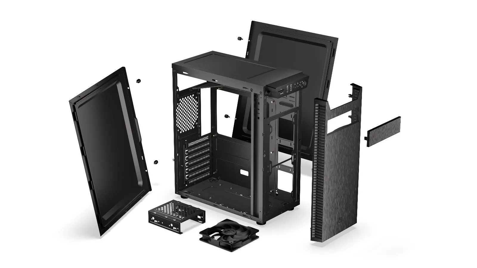 Endorfy Armis 100 Solid - midi case, black