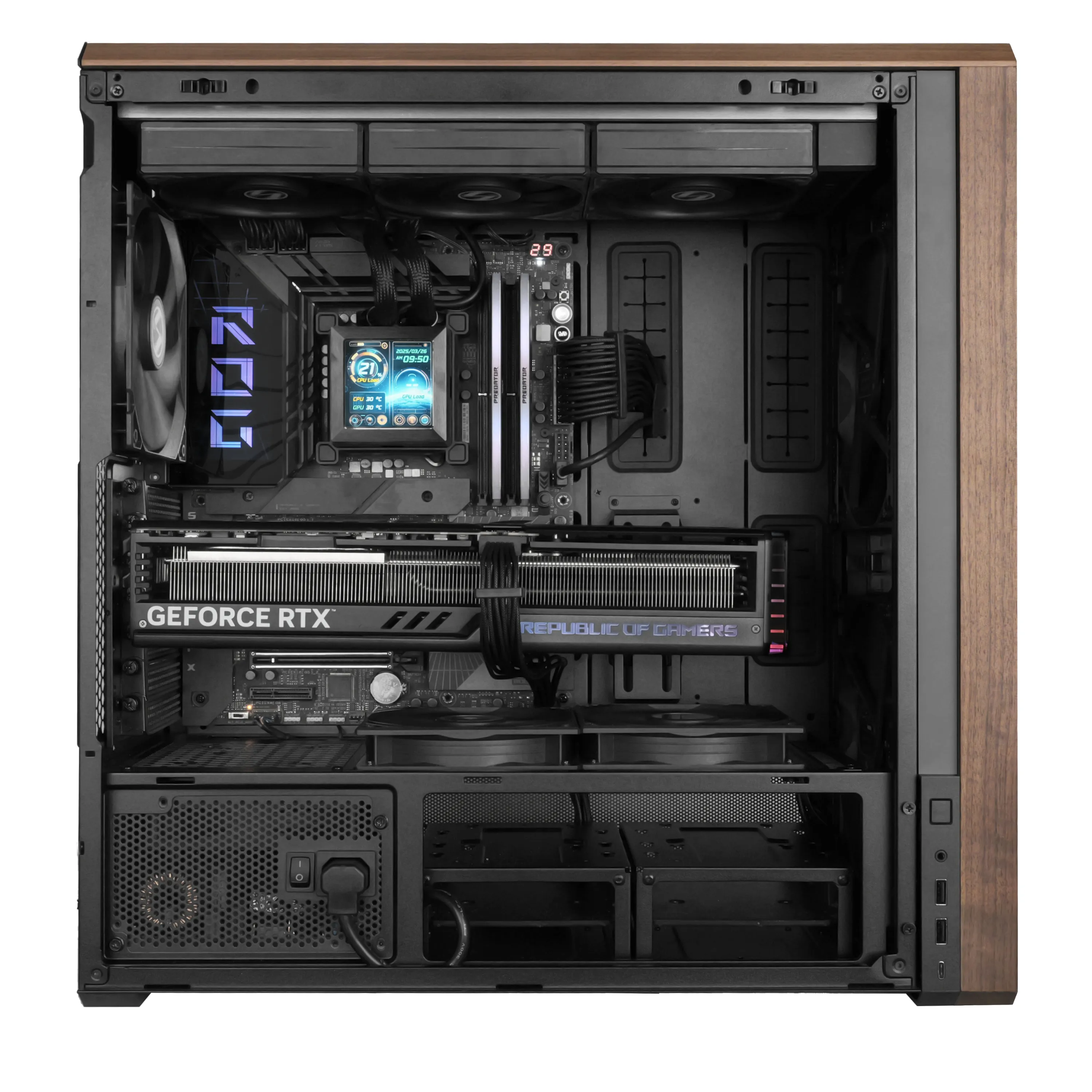 Lian Li Lancool 217 Midi-Tower Case with window and RGB lighting, Black